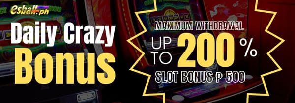 Daily Bonus 200%! Slot Free Bonus 100+400 Max Withdrawal